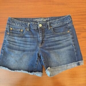 american eagle blue‎ denim shorts women